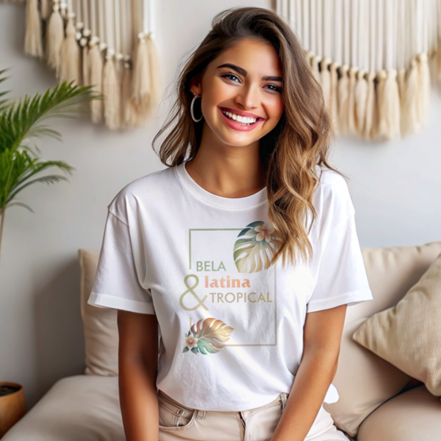 Camiseta Bela Latina Tropical 1- Além da Básica